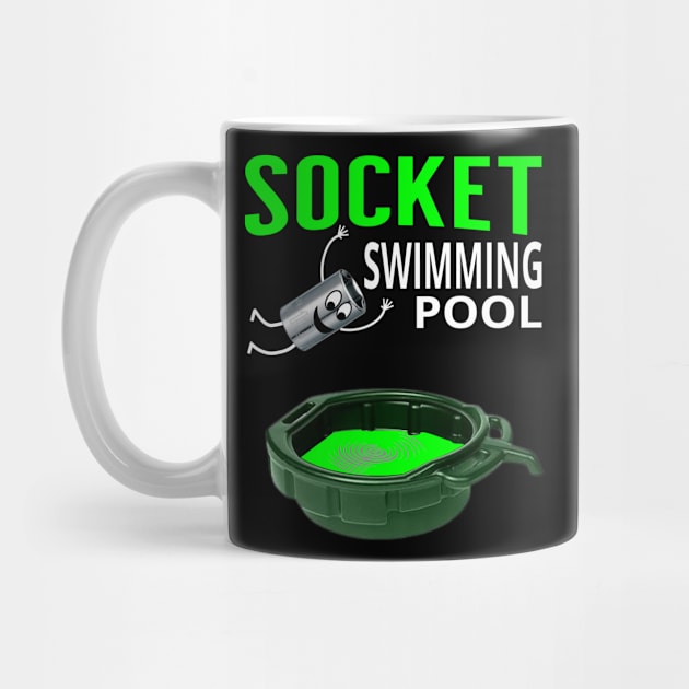 Socket Swimming Pool Tuner Mechanic Car Lover Enthusiast Funny Gift Idea by GraphixbyGD